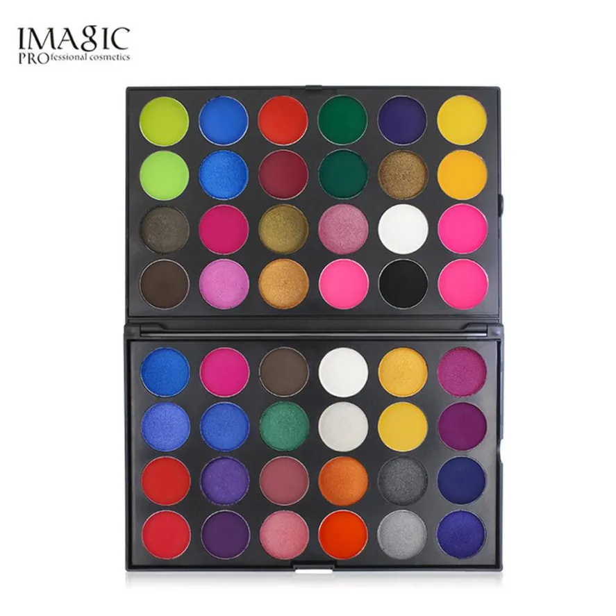 IMAGIC 48 Цвета Shimmer Блеск Тени Порошок матовый для век косметической Для женщин