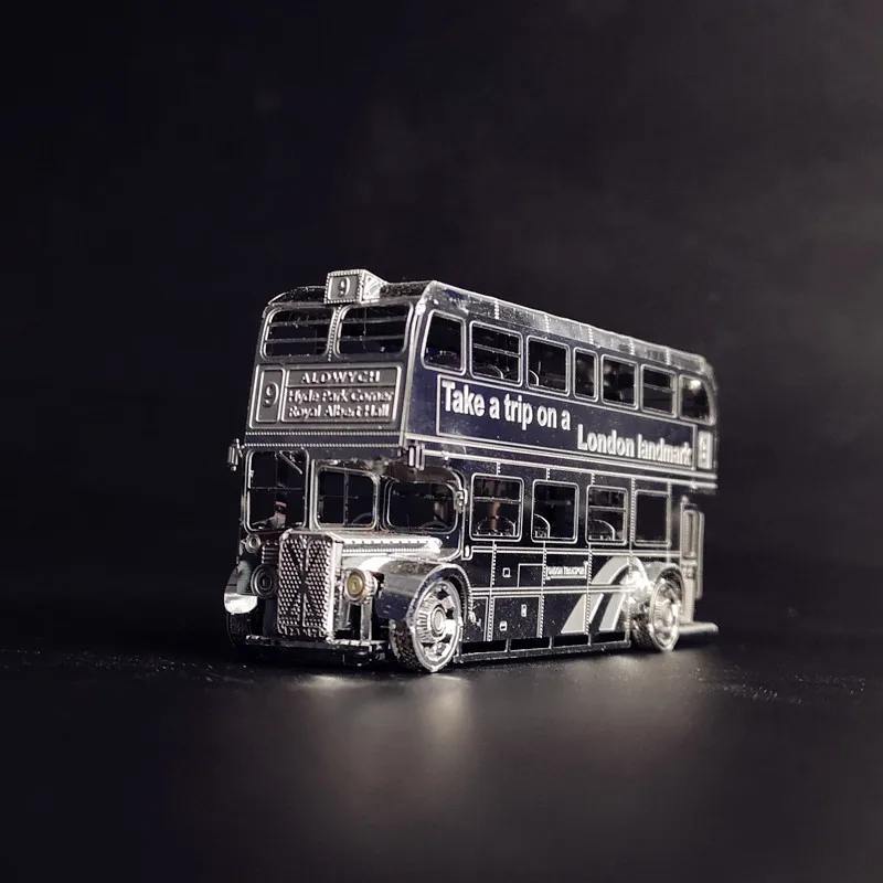 3d металлическая модель Лондон достопримечательный автобус пазлы игрушки Hk Nanyuan