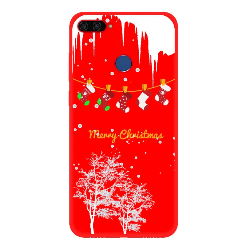 as photo 7 Honor 7C чехол для huawei Honor 7C AUM-L41 чехол Россия 5,7 милый мультяшный Рождественский Санта Жираф Мягкий силиконовый чехол для Honor 7 C - Цвет: as photo 7