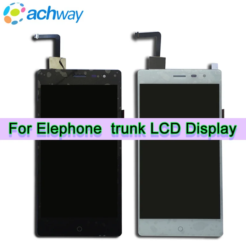 ЖК-дисплей и сенсорный экран Elephone Trunk 100% дигитайзер экрана 1280x720 в сборе Замена +
