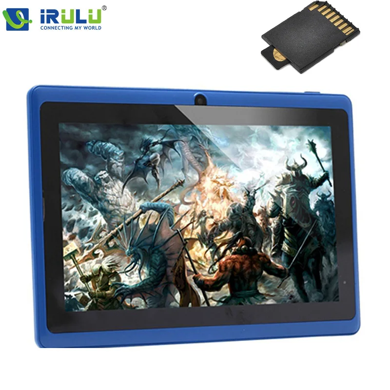 iRULU eXpro X1s 7’’ планшет четырехъядерный 16ГБ ПЗУ система Android4.4.2 двойная камера 1024*600