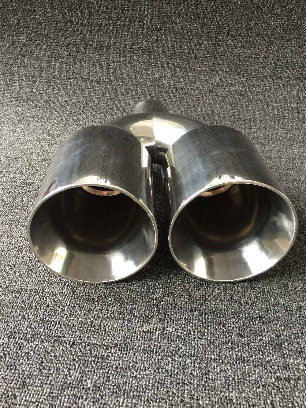 Универсальный Y-образный глушитель выхлопной трубы 4 дюйма из нержавеющей стали