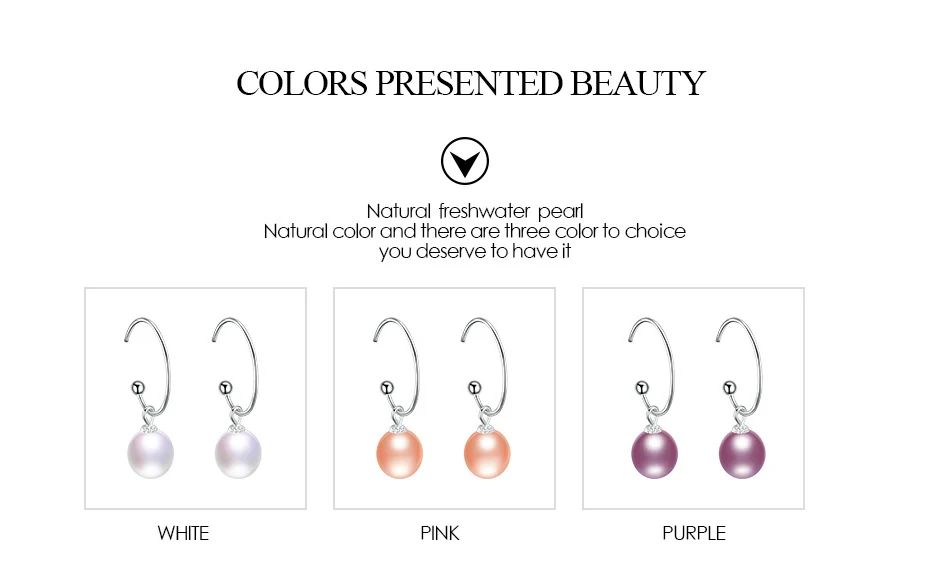 Dainashi new arrival 925 silver freshwater natural real pearls ear rings fine jewelry for women gifts