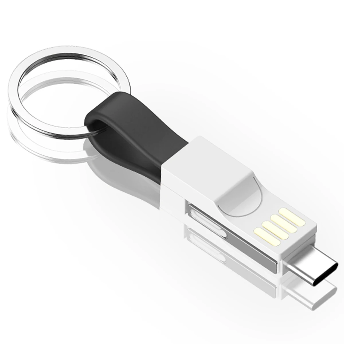 3 в 1 USB кабель портативное магнитное зарядное устройство для телефона брелок 2A