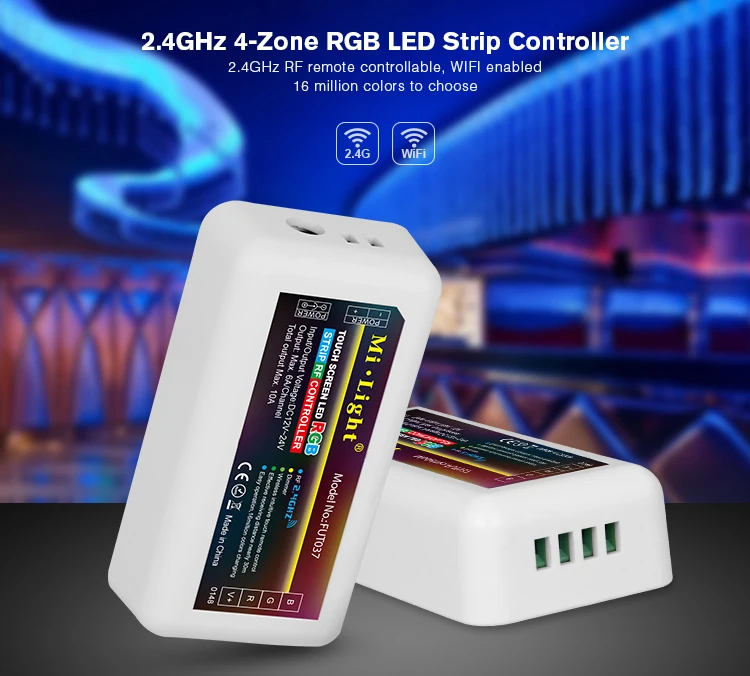 LED контроллер milight 2 4G один цвет CCT RGB RGBW/CCT диммер светодиодные полосы 12 24 V FUT035 FUT036