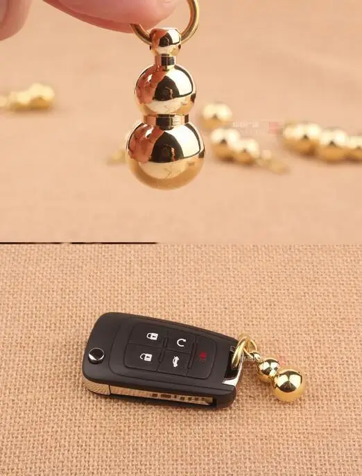 EDCGear китайский фэн шуй брелок продукт латунь Wulou Wu Lu Gourd Hulu хорошее здоровье bless безопасная цепочка для ключей открытый инструмент