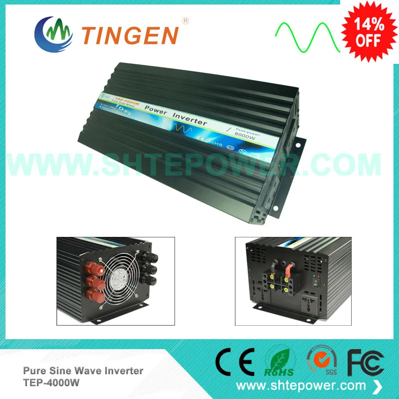 TEP 4000W 4 кВт преобразователь напряжения постоянного тока в переменный ток 12 В 220 230