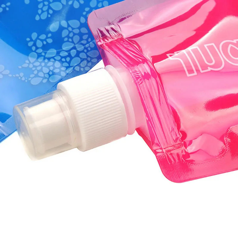 Hot Sell! Foldable Water Bottle Plastic Lightweigh Sports Travel Outdoor Equipments Agua Bolsa U0007 | Спорт и развлечения