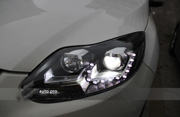 Авто Clud светодиодный фары для ford focus 2012 2014 бифокальные линзы H7 Ксеноновые Focus