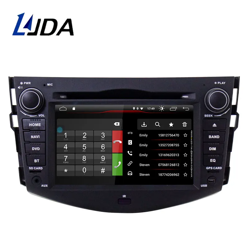 Автомагнитола Carplay DSP 2 Din Android 10 для Toyota RAV4 RAV 4 2007 2011 Автомобильный мультимедийный