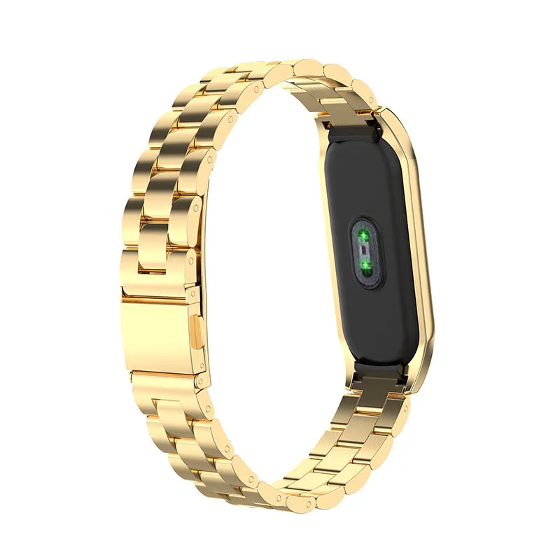 Stainless steel watch band For Xiaomi Mi Band 3/4 bracelet Wrist bands Replacement for MiBand 3 watchband watches strap | Наручные часы