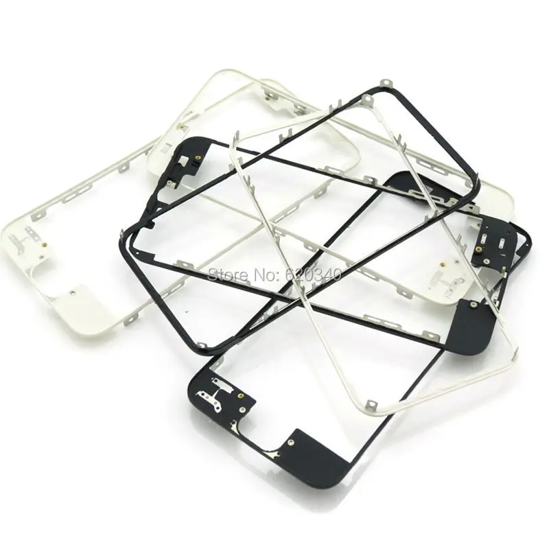 

10pcs/set iPhone 4s Front Frame Bezel Chassis LCD Middle Holder Replacement with Glue Free shipping