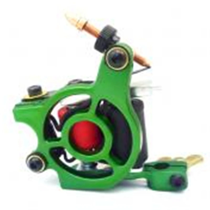 

UPTATSUPPLY Top Tattoo Machine Aluminum Alloy 10 Wraps Coils Equipment Supply Liner Shader Gun Beauty Health Tools
