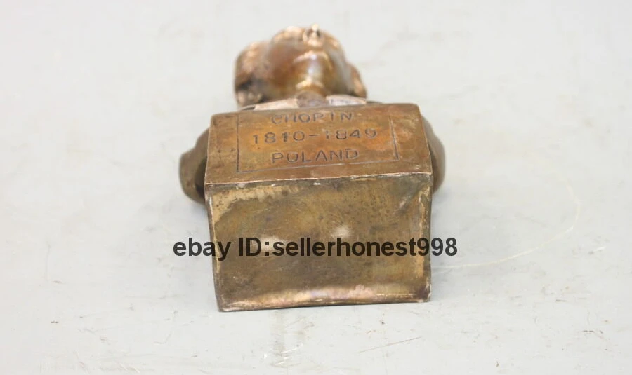 9 знаменитый пианист композитор фридерик франсисек Шопен бюст голова бронзовая