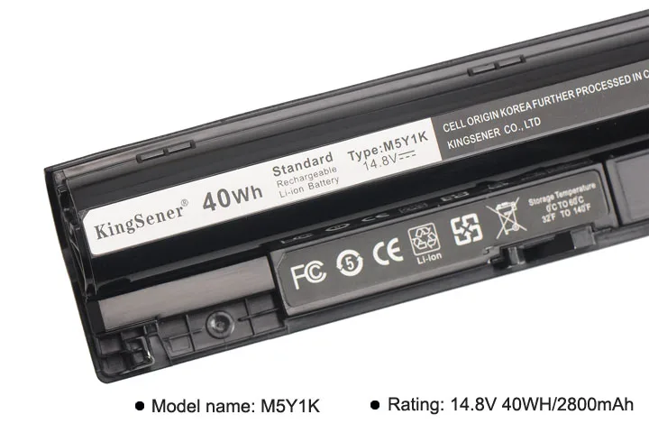 KingSener 14,8 V 40WH ноутбук Батарея K185W M5Y1K для DELL Vostro 3451 3458 3551 3558 V3458 V3451 N3558 N5558 WKRJ2 GXVJ3 HD4J0