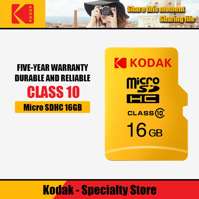 Kodak высокая скорость 16 Гб карта TF/Micro SD 32 Гб cartao de memoria класс 10 U1 64 ГБ флэш-карта памяти телефон mecard 128 ГБ 256 ГБ