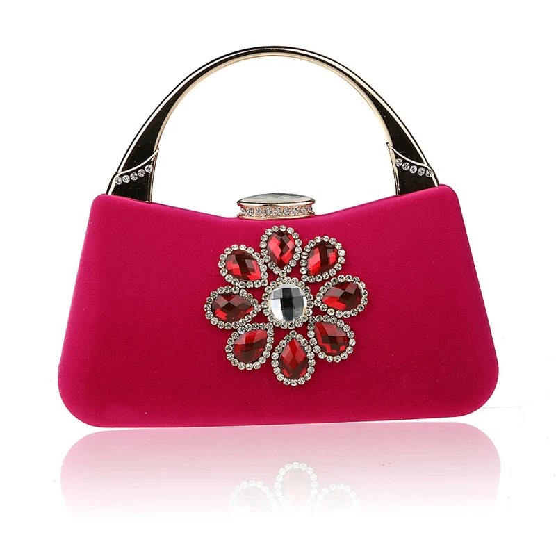 Новинка 2016 ярко розовая китайская женская Свадебная вечерняя сумочка клатч