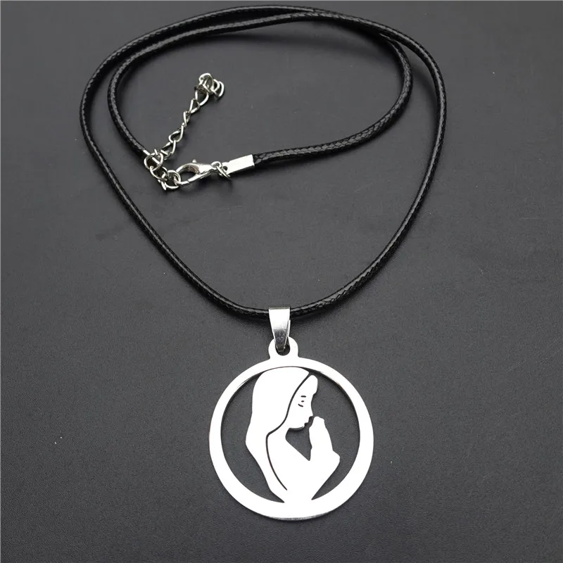 Девы Марии Цепочки и ожерелья религиозные медаль молитвы руки Богоматерь Ла Дева