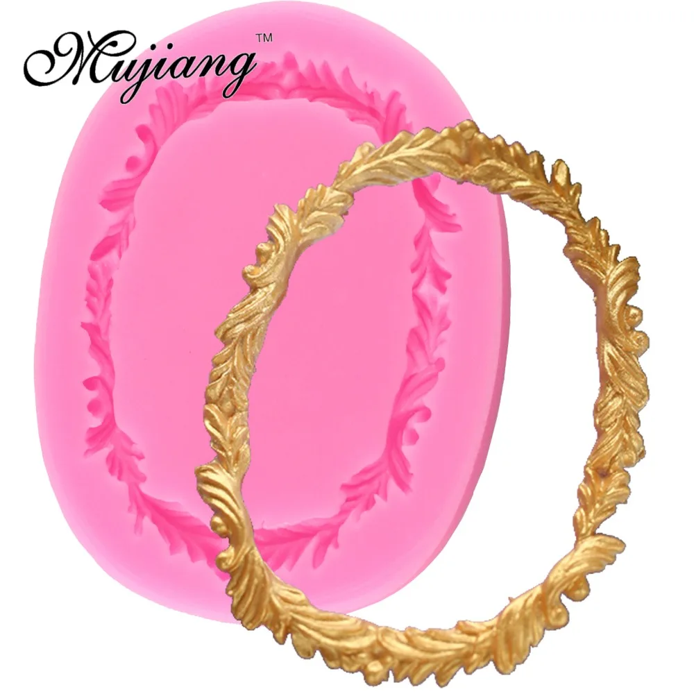 3D зеркальные Свадебные инструменты для украшения тортов из мастики рамка кекс