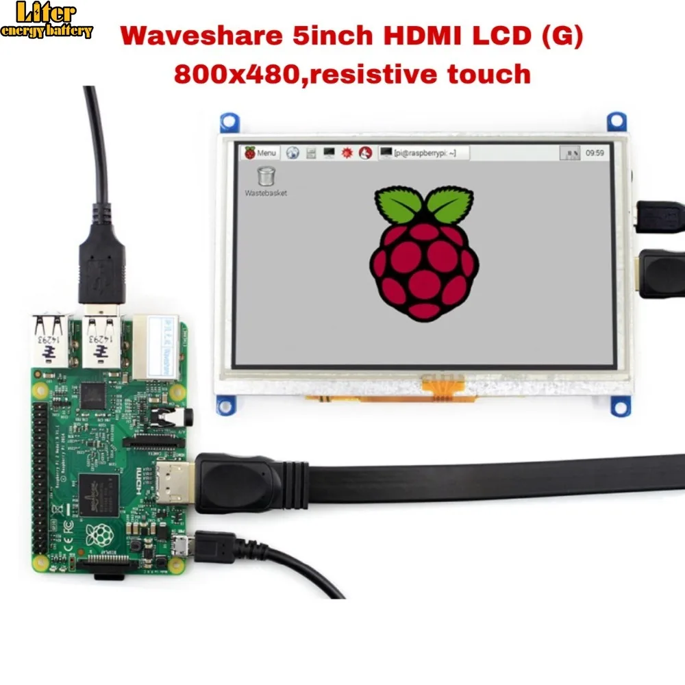 5inch 800x480 Resistive Touch Screen LCD HDMI interface support Raspberry Pi BB Black Banana Windows 10/8.1/8/7 | Компьютеры и офис