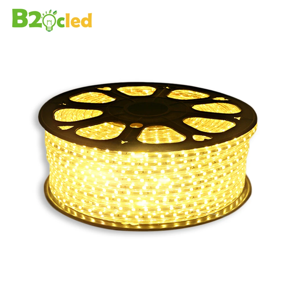 10 м 220 В Водонепроницаемая супер яркая светодиодная лента с водонепроницаемым