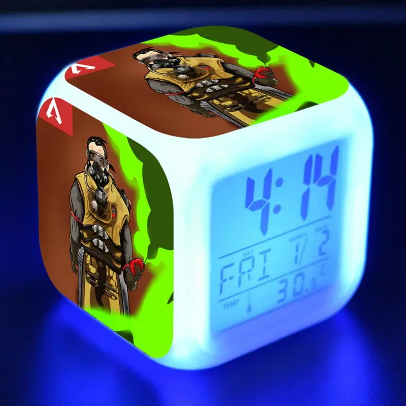 N37 Боевой Королевский Apex Legends рисунок светодиодный Будильник красочный флэш-светильник Apex Legends игра для мальчиков Figma игрушки - Цвет: N37