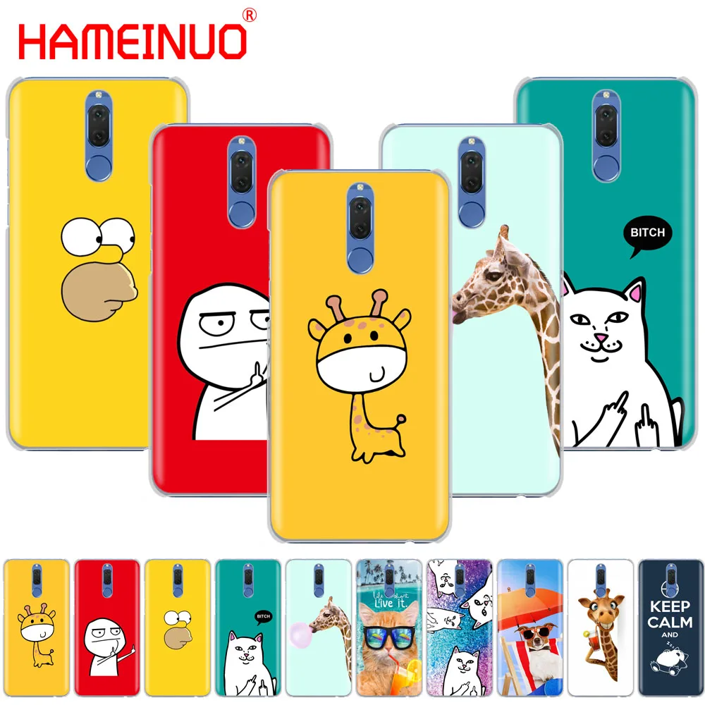 Забавный Милый Модный чехол HAMEINUO для телефона Huawei NOVA 2 2S 3e PLUS LITE P smart 2018 enjoy 7s mate 7 8 9
