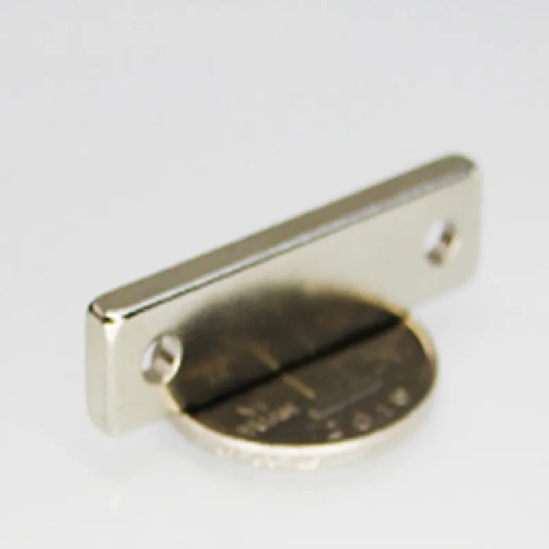1 pcs lot F 40x10x4 mm hole 3mm N35 Strong Square NdFeB Rare Earth Magnet 40*10*4 3hole | Обустройство дома