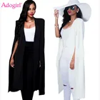 Женская деловая верхняя одежда Adogirl длинное пальто кардиган
