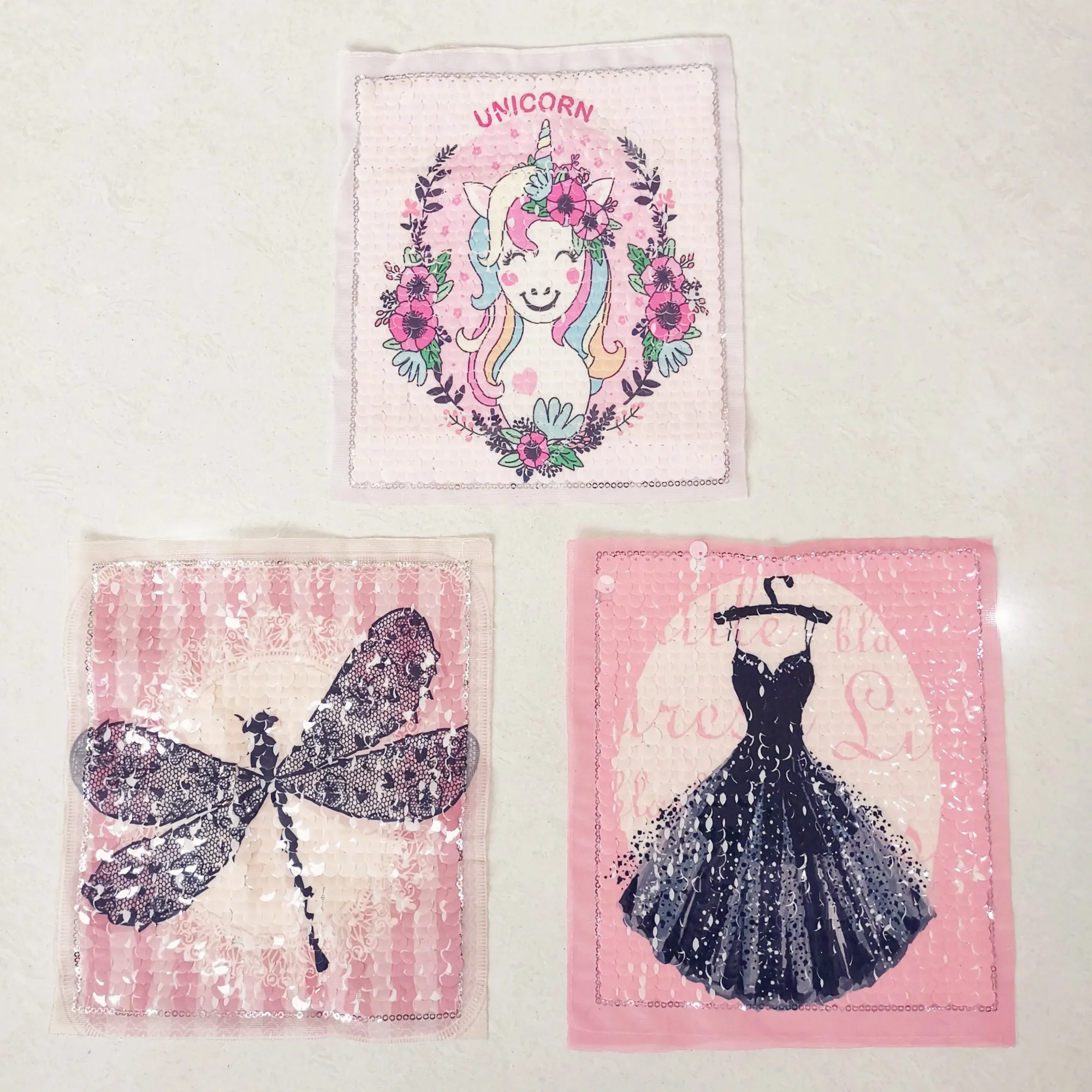 Нашивки в форме единорога цвет Волшебная Радуга блестки патч-куртка DIY платье