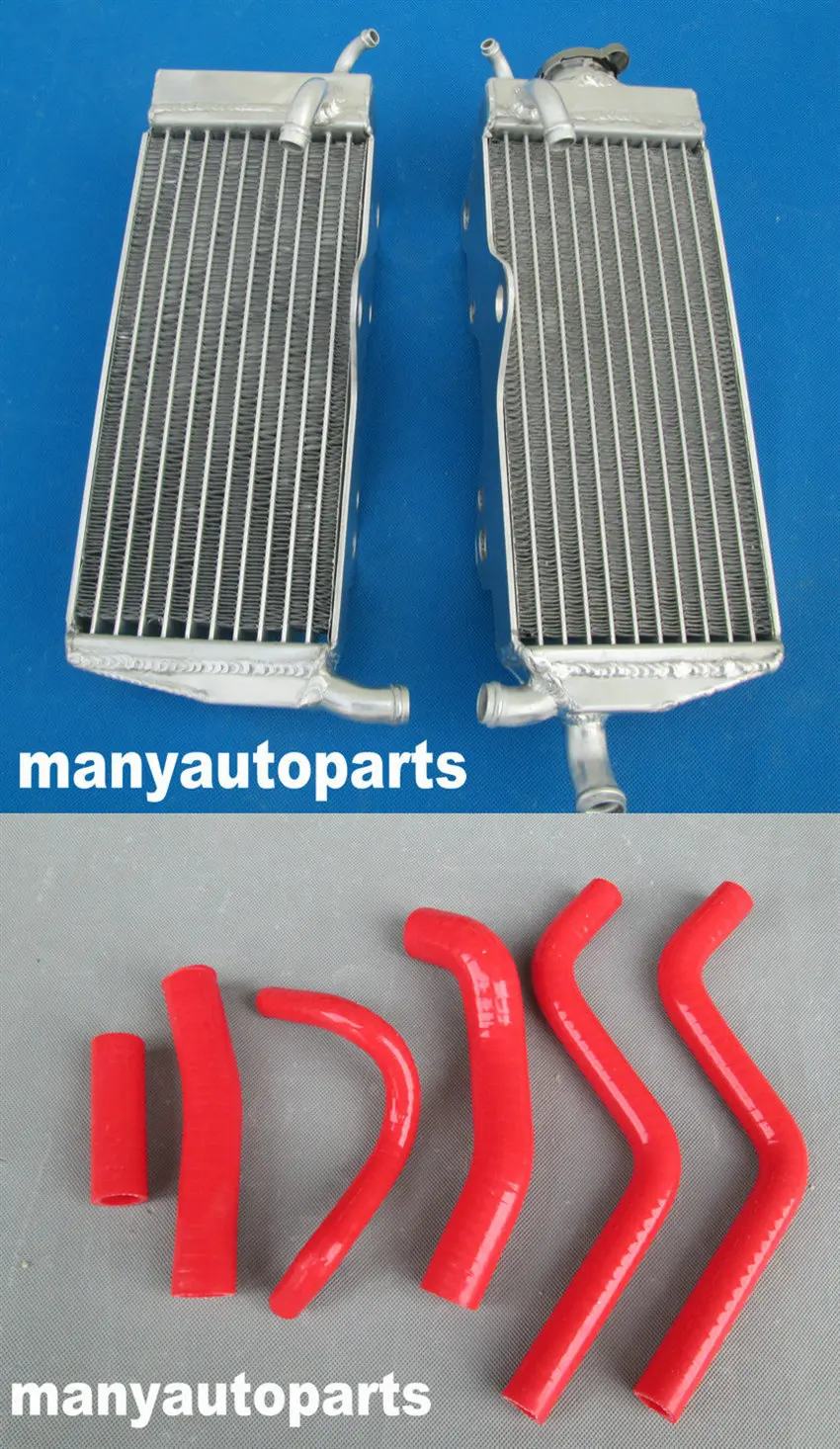 Алюминиевый радиатор + синий силиконовый шланг для Honda CR250R/CR250 R 2-тактный 1989 88 89 |