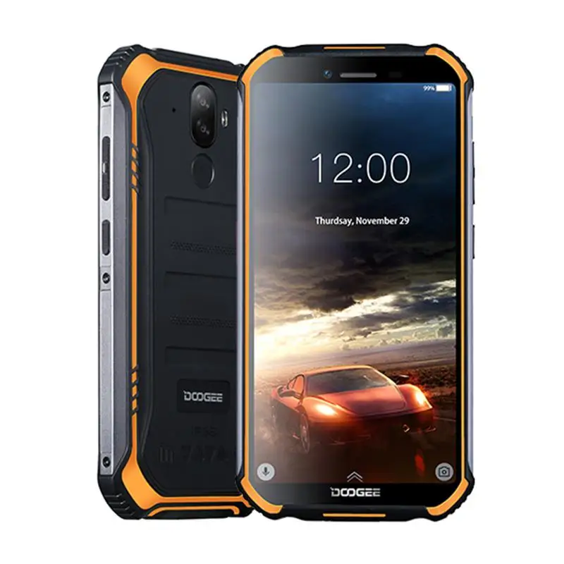 DOOGEE S40 Прочный Android 9,0 мобильный телефон 5,5 дюйма Дисплей 4650 мА/ч, MT6739 4 ядра 2 Гб Оперативная память 16 Гб Встроенная память 8.0MP IP68/IP69K 4 gnetwork - Цвет: Оранжевый