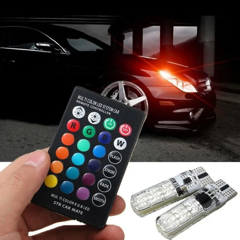 СВЕТОДИОДНЫЙ Автомобильный купольный светильник для чтения RGB T10 2 шт.