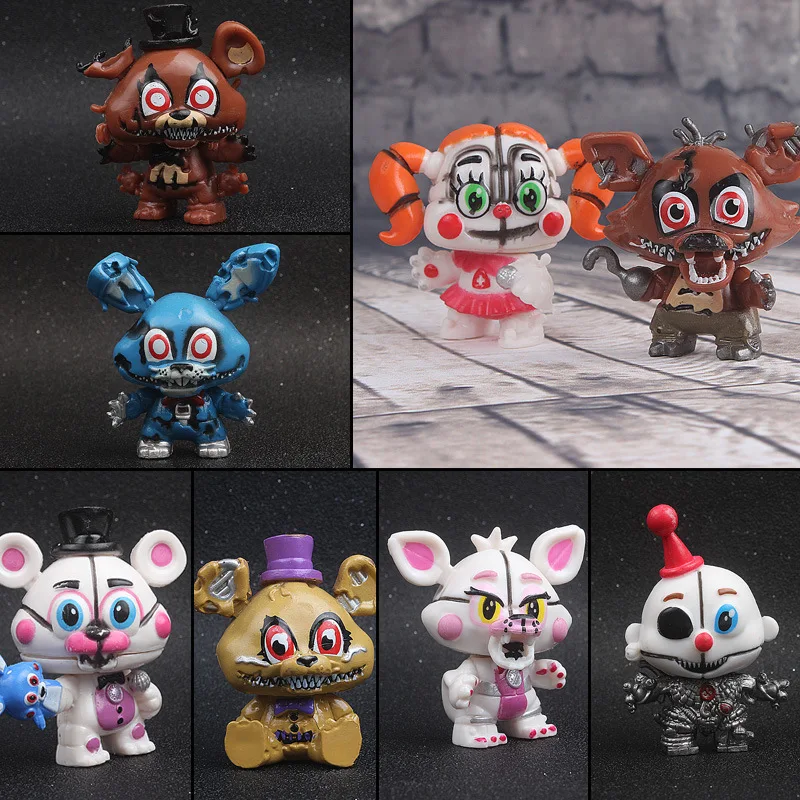 8 шт./компл. Five Nights At Freddy's пять ночей у Фредди с рисунком персонажей из игры в Freddys