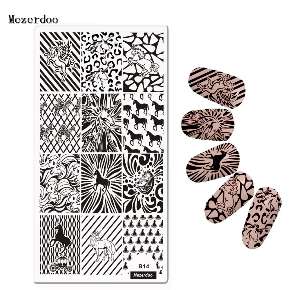 1 шт. прямоугольная штамповочная пластина Единорог Лошадь Леопард оригами шаблон