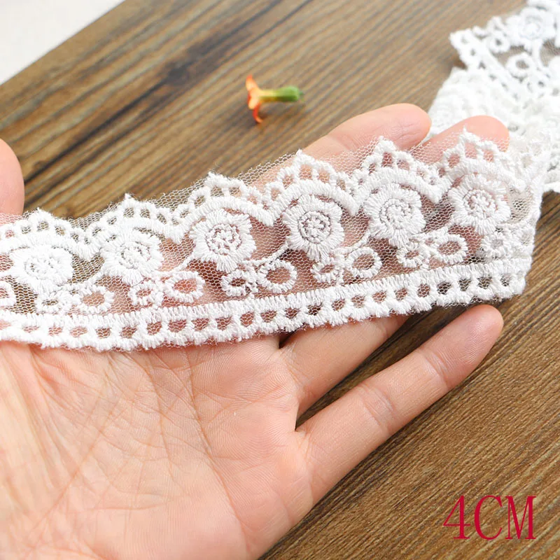 2yard 7-16cm White Lace Ribbon Handmade Trim Patchwork Material DIY Garment Sewing Accessories | Дом и сад
