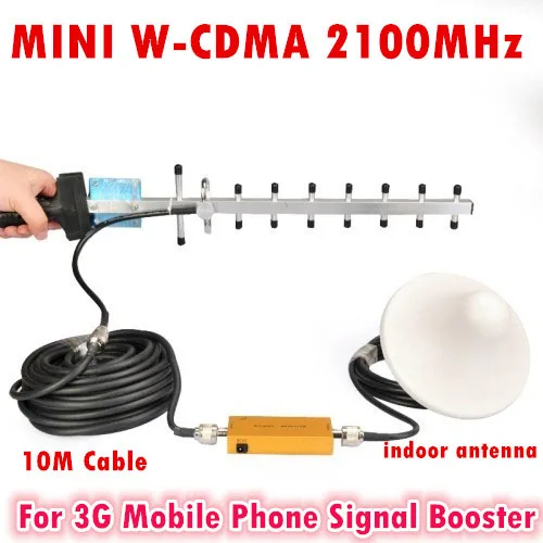 Мини 3G бустеры W-CDMA 2100 МГц повторитель сигнала мобильного телефона WCDMA усилитель