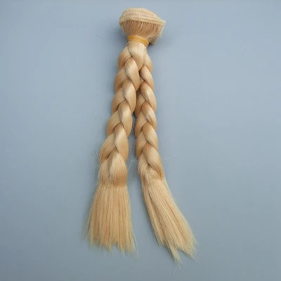Color 935 15 см косичка парики волосы для куклы Красный Белый Коричневый Черный цвет волосы натуральный цвет плетеные парики для куклы BJD - Цвет: Color 935