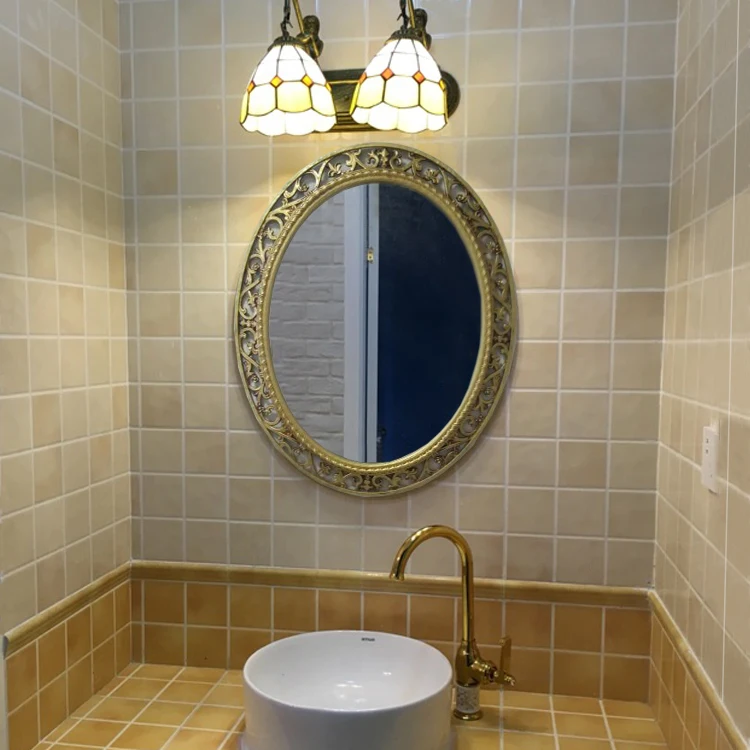 

55 см x 66 см американские зеркала для ванной комнаты, санитарные ванны, туалеты, настенные гобелены, косметическое украшение, овальные зеркал...