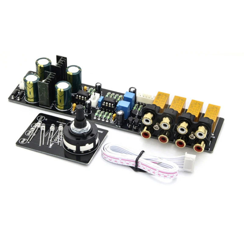 4-channel Audio Selection Preamplifier Board Combination Pre-amplifier | Электроника