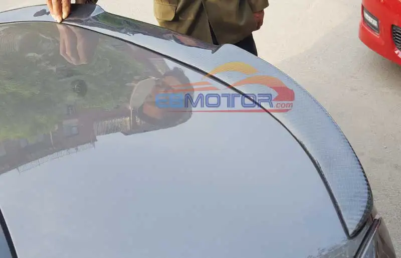 Настоящий спойлер багажника из углеродного волокна V для BMW 3 Series F30 F80 M3 4D Sedan 2012UP