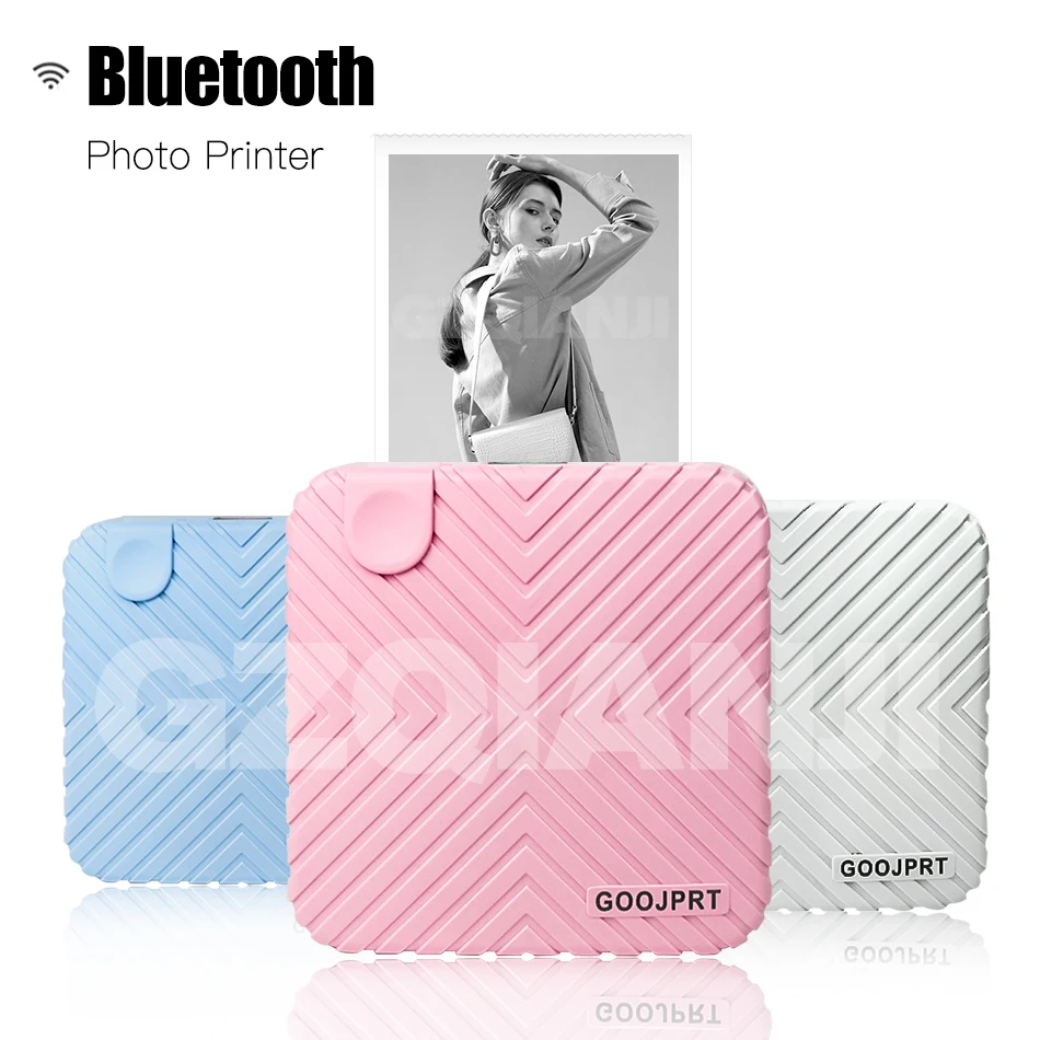 58 мм тепловой Bluetooth фотопринтер мини AR карманный беспроводной принтер 4 0 для Android