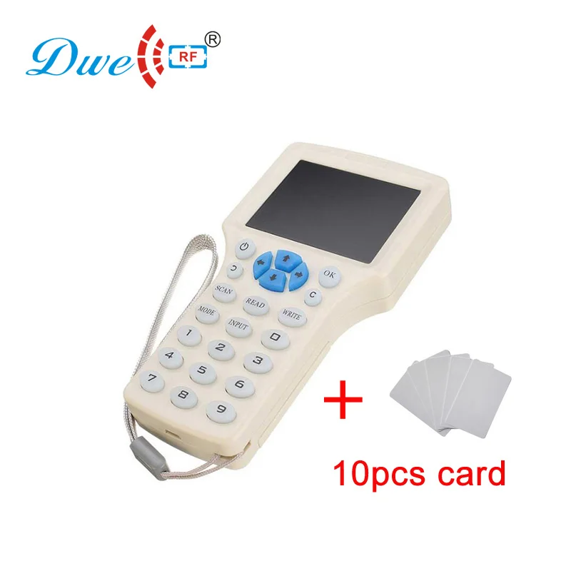 

DWE CC RF access control card cloner 125khz and 13.56mhz rfid card copier for rfid card clone
