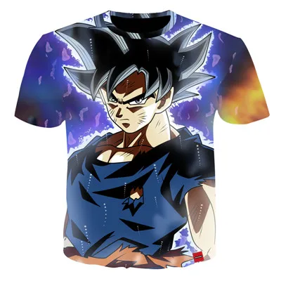 16 7XL Летние футболки Для мужчин принтом Goku Dragon Ball 3D футболка классная футболки для девочек топы с принтами из аниме для Для мужчин Уличная размера плюс пользовательские Прямая поставка - Цвет: 16