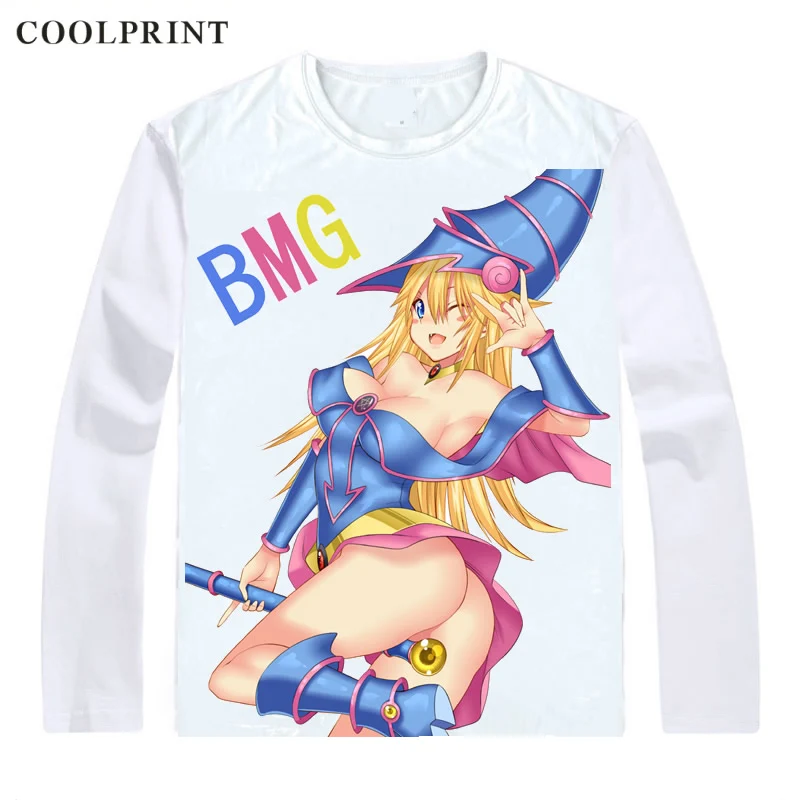 Черная футболка Dark Magician Girl с рисунком дуэли монстров Yu Gi Oh King of Games Повседневная