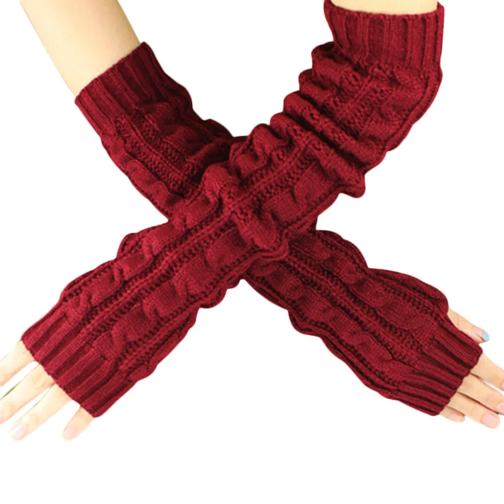 Теплые вязаные перчатки без пальцев из шерсти|tactical gloves|fashion fingerless glovesfingerless gloves |