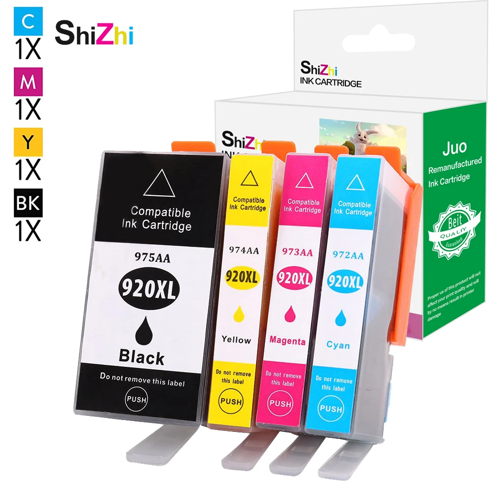 Чернильный картридж SHIZHI совместимый для HP 920 XL 920xl Officejet 6500 6500A 7500 7500A 7000 6000 E709 E710