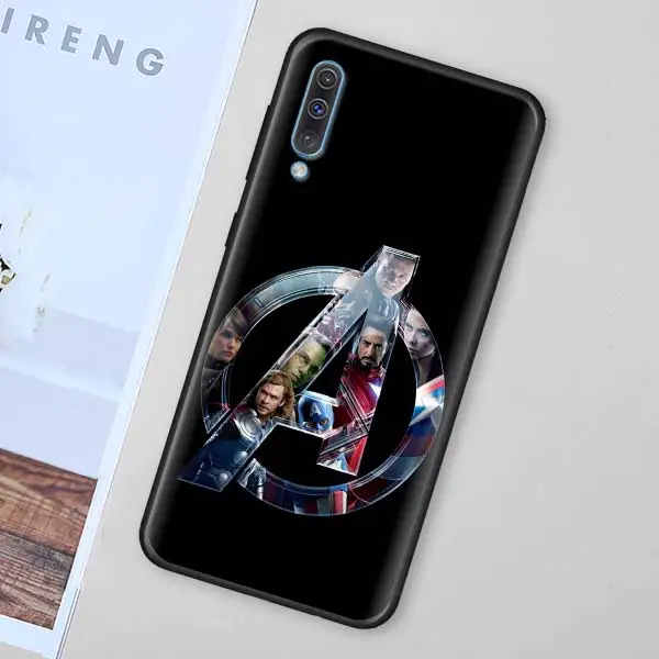003 Черный мягкий чехол Marvel с супергероями Мстителями для Samsung Galaxy M30 M10 M20 A50 A70 A40 A10 A20 A30 A60 силиконовый чехол - Цвет: 003