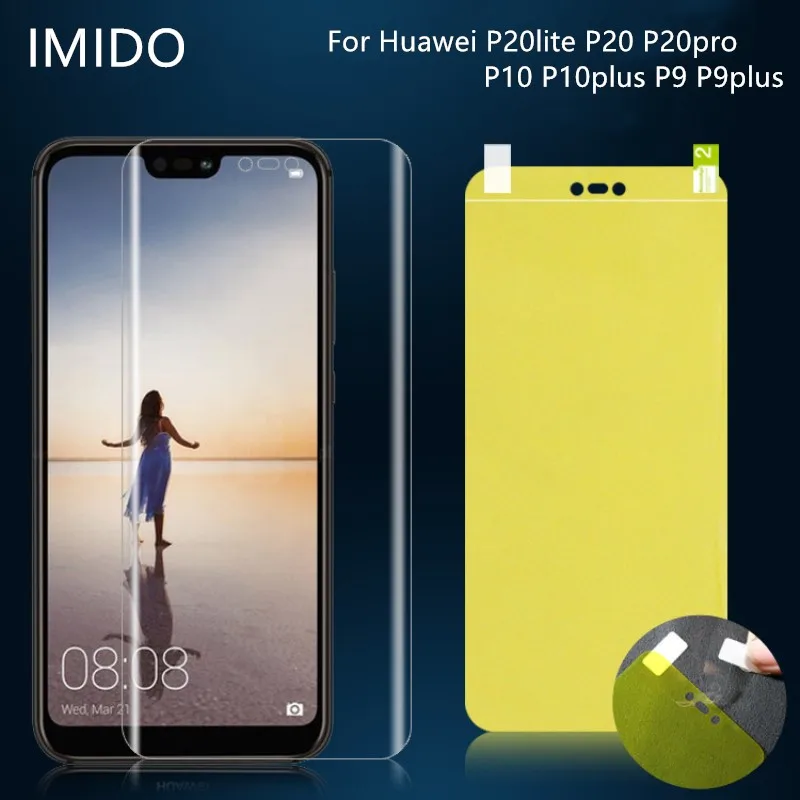 1/2 предмета в комплекте, для huawei P20 P20lite P20pro 3D полное покрытие мягкая Гидрогелевая защита экрана пленка для huawei P9 P9plus P10 P10plus(не стекло
