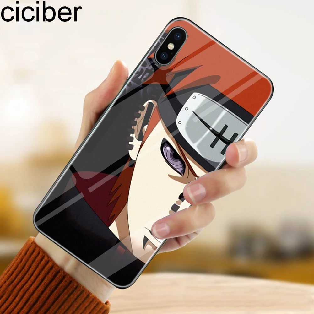ciciber Naruto for IPhone X XR XS MAX 7 8 6 6S Plus Glass Cases Back Cover iphone 11 Pro Max Case Funda Coque Capa Uzumaki |